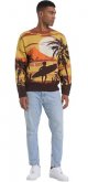 Men's Casual  Cotton Knit Sweater Loose Crew Neck Knitwear Winter Fashion Pullover Knitted Sweater